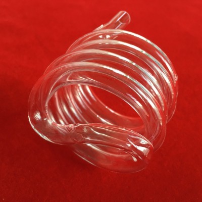 Hot Selling Transparent Quartz Glass Helical Coils Tube Available with Heating Wire