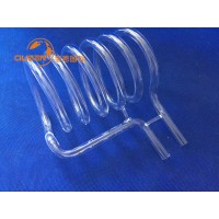 Custom Clear Quartz Glass Spiral Tube with Wire Heater